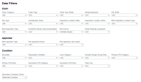 Data Filters showing filter categories Claim, Appraiser, and Condition.