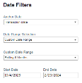 Date filters 