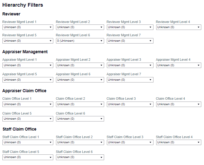 Hierarchy Filters