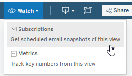 Select Watch then Subscriptions.