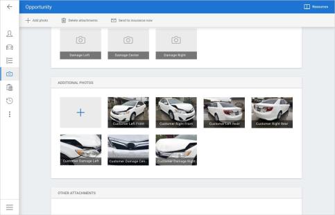 Shows Opportunity screen of Carwise Appointments