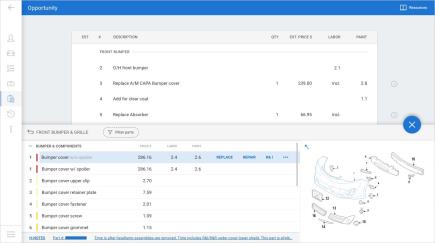 Shows Hotkey functionality related to editing estimate details.
