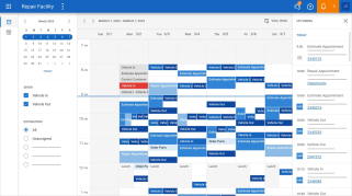 Screenshot of the Week view on the Calendar.