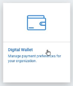 Digital Wallet tile.