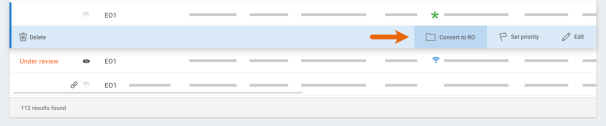 Convert to Job menu item